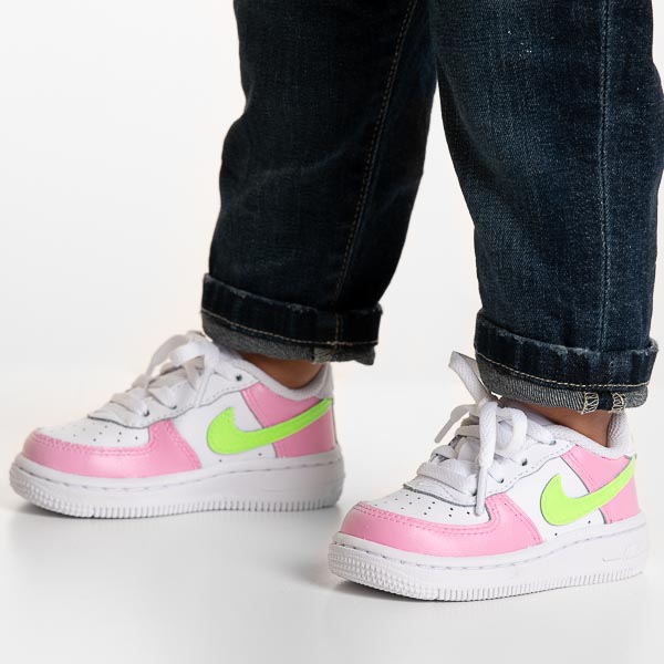 AF1 Pink and Green Fluo