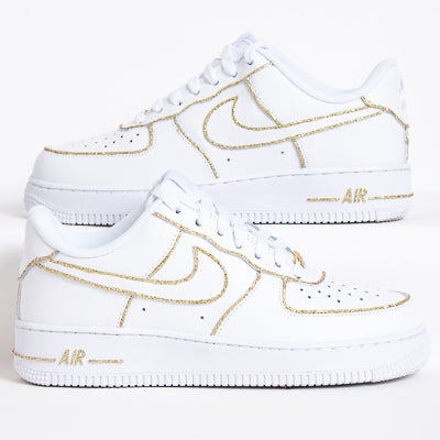 AF1 Gold Glitter Line