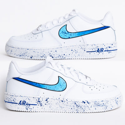 AF1 Blue Gradient Painting