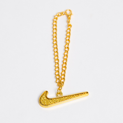 Nike Logo Pendant Necklace W/ Gold Metal Chain | Boardwalk Vintage