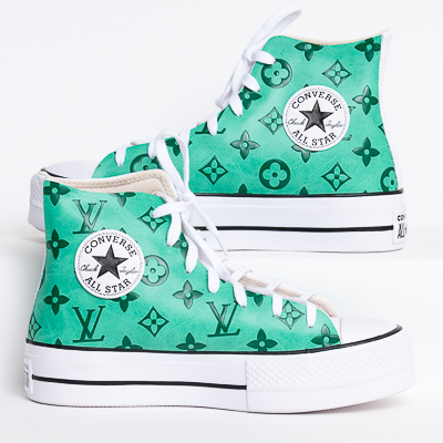 Converse Green LV - Sneakers Custom